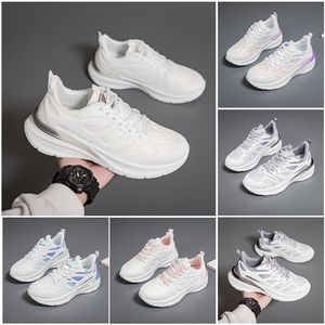 Yeni Erkek Kadın Ayakkabı Yürüyüşü Koşu Düz Ayakkabılar Yumuşak taban Moda Beyaz Siyah Pembe Bule Konforlu Spor Z2048 GAI XJ