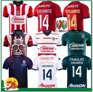 23 24 Chivas de Guadalajara Fußballtrikots 2024 LIGA MX C. COWELL A.ZALDIVAR CALDERON J.MACIAS CHICHARITO A.VEGA Männer Frauen Kinder Kit Fußballtrikot Spieler Fans Version