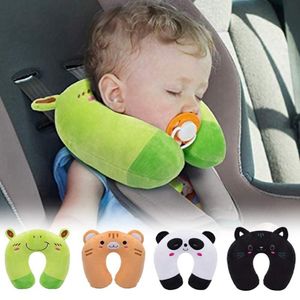 Kuddtecknad barn U-formad plyschhals Nap Lunch Break Cervical Travel Pillows For Children304F