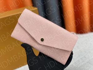 Portafoglio lungo con motivo diamante Busta in rilievo in pelle piena Satah Portafoglio Monigm Imprente in pelle M61182 con numerose tasche e slot per carte di credito highend187