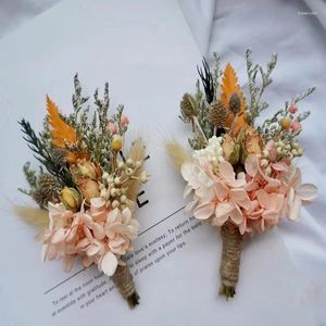 Decorative Flowers Home Wedding Decoration Dried Flower Bridal Bouquet Mini Natural Centerpieces Decor Holiday Gift