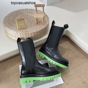 Bottegaa Vendetta Autumn new BVs Designer Winter High soled mid-leg boots martin for men and women couples Chelsea Boots Thin ankle booties