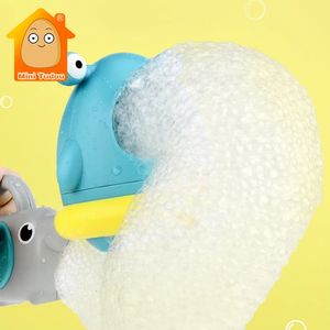 Baby Bath Bubble Machine Toy Crab Shark Summer Play Water Shampoo Bathwash Bathtub Swimming Pool Educational Toys For Children 240228