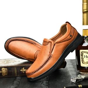 Casual Shoes Classic High Quality Mens Loafers Fashion Non-Slip Formal Business Men Slip On Offford Luxury Drive