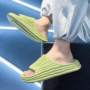 Slippers High-end EVA Material Men's 2024 Summer Large Size 36-45 Solid Color Couple Non-slip Bathroom Shoes