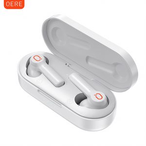 Qere e20 hörlurar TWS True Stereo Waterproof in Ear Headset Gaming Sport Trådlösa hörlurar Trådlösa hörlurar hörlurar