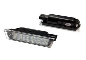 2x bil LED -registreringsskylt Ljusnummerlampa för Renault Twingo Clio Megane3646745