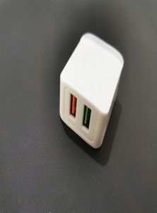 Universal 5V 24A Ładowarka Podwójne porty USB White Home Mur