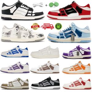 Ny 2024 Designerskor Fashion Shoes Casual Shoes Skelet Bones Runner Top Low Skel Skeleton Women Men Luxury Blue Red White Black Green Grey Original 35-46