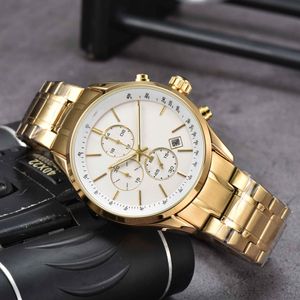 Men's fashion watch 2024 quartz movement multi-color dial round steel band