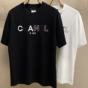 Men's designer summer T-shirt small neckline Fashion casual round neck 100% cotton texture men's and women's short sleeve size s to 4xl