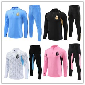 22 23 24 25 Argentina Mens Tracksuits soccer training suit kit 2023 2024 MESSIS men and kids football tracksuit jerseys jacket jogging kits survetement chandal tuta