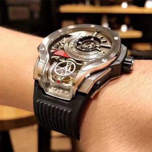 Fashion Sport Individual Domineering Luxury Men's Watches Rubber Band Quartz Wristwatches For Men Watch Calendar 220208260r