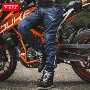 Motorcykelkläder Pants Men Moto Protective Gear Riding Touring Trousers Motocross Pantalon med höft- och knäväxlar