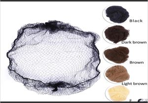 Wig Caps 20Pcs Sample Order Five Colors Nylon Hairnets Black Brown Coffee Color Invisible Soft Elastic Lines Hair Net Iqvvw Pxodj9034633