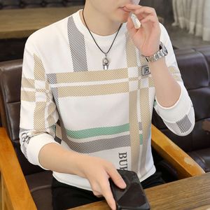 Мужская толстовка с капюшоном, новинка весны 2024, свободная повседневная рубашка с низом, модная и модная корейская версия, мужская футболка с длинными рукавами