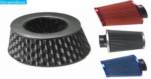 Air Filters CarTruckSUV Universal 3 inch75mm High Flow Air Intake Cone Filter Air Intake Filter Carbon Blue Red Gray7150502