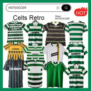 Retro Celts Koszulki piłkarskie 80 81 87 88 Larsson Home Away Kyogo Edouard Joseph 06 07 Celtic Football Shirt Moravcik Turnbull eti Christie Jota Griffiths Forrest Gueye