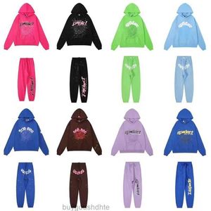 Męskie bluzy bluzy projektant designer z kapturem Tracksuit SP5DER MENS MOUNT BYUG 555555 MĘŻCZYZN KOBIETY Bluzy Pianka Pająk pająk pullover spodnie S xl