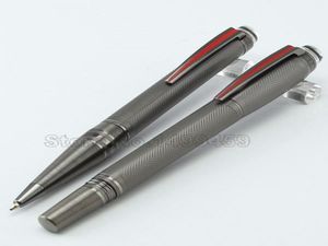 Begränsad upplaga Sällsynta hartsplätering Roller Ball Pen Borstade ytor och PVDCoated Fittings Brand Writing Ballpoint Pen Gifts7428104