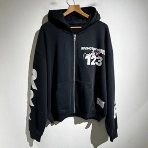 2024ss zíper cardigan com capuz jaqueta casaco quente blusão roupas masculinas streetwear hoodies