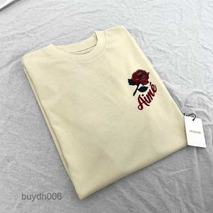 Мужская и женская модная футболка от дизайнеров Леона Доре Unisphere Rose Letter с коротким рукавом Модные Brbs