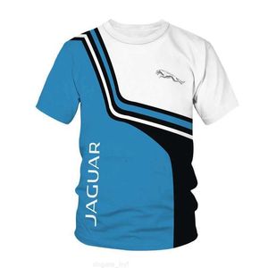 2024 novo criativo jaguar o-pescoço camiseta f1 masculino impressão 3d esporte extremo confortável respirável moda manga curta