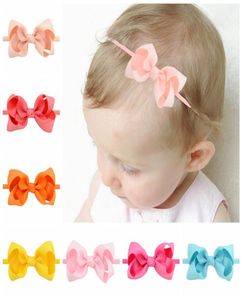 Girls Mini Bow Tie Knot Headbands 3 Inches Wrap Safety Elastic Hairband Baby Infant Toddler Pography Props Accessories Boutique4240086