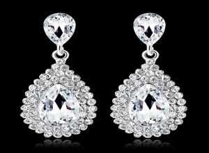 Shining Fashion Crystals Earrings Rhinestones Long Drop Earring For Women Bridal Jewelry Wedding Present For Bridesmaids BW0097967691