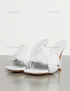 2021 high quality 2020052605y iovryblackbeige quilted lamb skin 65cm slides heels sandals5762971