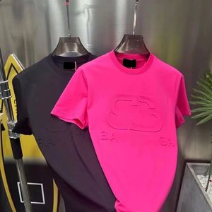 Designer haute coutureadvanced version kvinnor t-shirt frankrike trendiga kläder c bokstav grafisk tryck par mode bomull