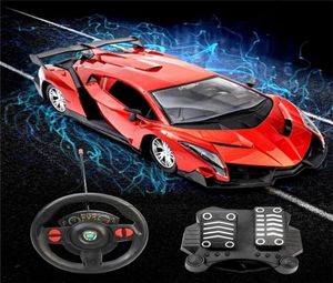 Carica telecomando Pedale Volante Induzione di gravità Drift Racing Car Bambini039s Giocattoli Regalo di Natale LJ201210230S6263245