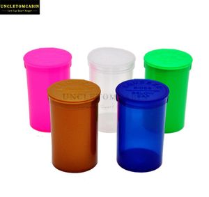 New 19 Dram Squeeze Pop Top Bottle Dry Herb Box Pill Box Case Herb Containers Airtight Storage Case Smoking Tobacco Pipes Stash Ja7646881