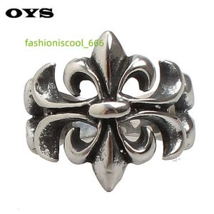 esigner CH Cross Chromes Markenring für Männer Frauen Unisex Paar Schmuck Persönlichkeit Blume Herren Titan Stahl Herz Mode Klassische Ringe Liebhaber Geschenke WJT3