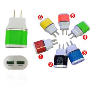 UseU Plug 5V 2A Wall Charger AC Power Adapter Dual USB Home Chargers för iPhone 7 8 X Samsung Galaxy S7 S89464523