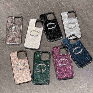 Casos de telefone celular luxo pérola metálico designer caso para iphone 15 14 13 12 pro max polonês crocodilo padrão pu couro volta sho