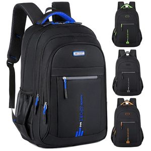 Męskie plecaki Oxford Waterproof Rucksack Business Computer Bag Casual Travel Backpack Senior High School Schoolbag 240229