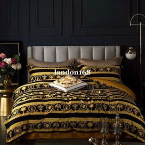 Luxuriöse Bettwäsche-Sets im europäischen Stil, Palast-Stil, 60 langstapelige Baumwollbettwäsche, vierteiliges Set, hochwertige Bettwäsche, 255 V