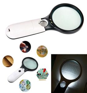 Scope Lagrifier 3 LED LED 45x powiększający szklany obiektyw ręczny mini kieszonkowy mikroskop odczytu biżuteria 25pcs8284303