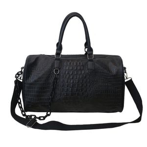 Duffel Bags Travel Duffels Handbag Women And Men Large Leather Luxury Crocodile Pattern Fashion Gym Tote Bag Weekend Duffle Femal3158