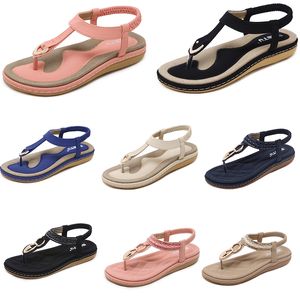2024 Summer Women Shoes Sandaler Low Heels Mesh Surface Leisure Mom Black White Large Size 35-42 J30 GAI