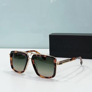 Óculos de sol 9104 Gold Havana / Lente gradiente verde Homens Sunnies Gafas de sol Designer Óculos de sol Shades Occhiali da sole UV400 Proteção Eyewear