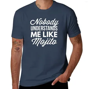Men's Tank Tops Nobody Understands Me Like Mojito T-Shirt T-shirts Man Short Graphic T Shirts Plain Black Men