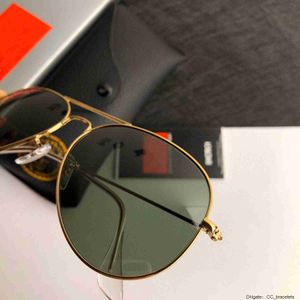 Luxurys Ray Designer Men Men Glass Lens Sunglasses Adumbral Goggle UV400 Eyewear Classic Brand Eyeglasses 3025 Male Sun Glases Rays Bans Metal Frame with Box 28mh