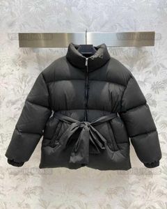 Men039s Parkas Womens Designer Prads Down Jacket Winter Fashion Butterfly Lacing Stand Collar Puffer Jackets Coat Outerwear Cau2268720