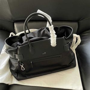 女性用バッグ用のrowナイロンクロス大容量トートバッグ豪華なマルゴー17インチポータブルショルダーバッグ240115