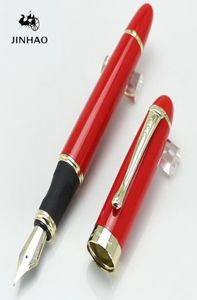 Jinhao X450 Çeşme Kalemi 18kgp Broad Nib Executive Red 22 Styles Stille SchoolOffice Malzemeleri Pens7767997