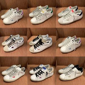 Goldenstar Designer-Schuhe Damen Super Star Sneakers Marke Männer Casual New Release Luxusschuh Pailletten Classic White Do Old Dirty Lace Up W Golden Goose's Goode RMHR