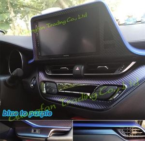 Pannello di controllo centrale interno Maniglia per porta 3D 5D Adesivi in fibra di carbonio Decalcomanie Copertura per auto-styling Parti di prodotti Accessori per IZOA/CHR Anno 2020-20217888612