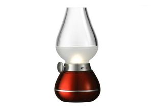 Lampada da tavolo a LED ricaricabile USB stile retrò con decorazione per feste Lampada da scrivania portatile regolabile con luce notturna 04W per la casa Ca7006625